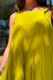 Gabriella Tie Shoulder Dress Olive
